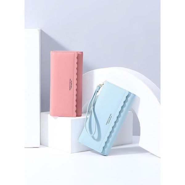 

wallets clutch-style long wallet multifunctional women, Red;black