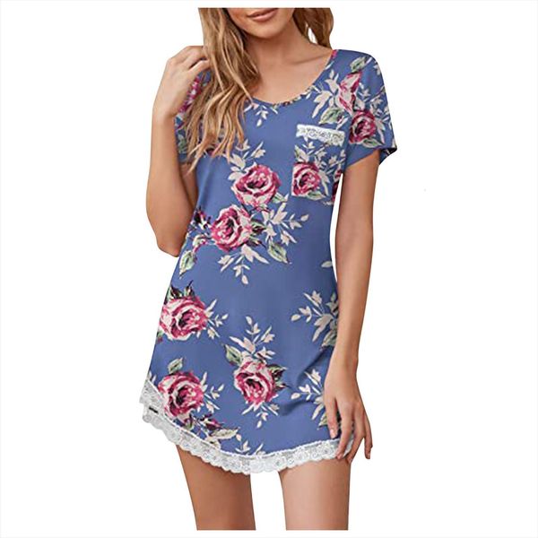 

home fashion lace t shirt women dress pajamas v leader edge soft s, Black;gray