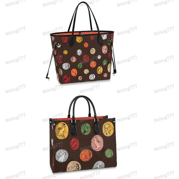 

new style fw21 show artwork designer handbags shoulder bags women leather crossbody purse shopping totehigh-capacity fashion pochette