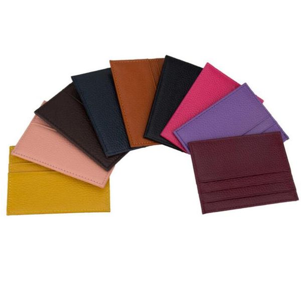 

card holders 1pc holder slim bank id cards coin pouch case mini wallet organizer women men thin business cash bag, Brown;gray