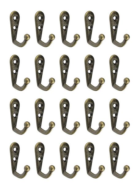 

robe hooks 20pcs coat wall mounted door metal antique hanger for key clothes hat bags towel