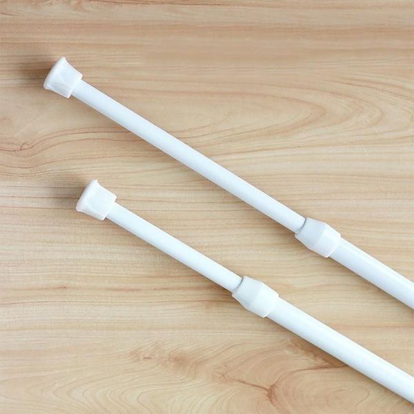 

extendable bathroom hanging shower curtain rods adjustable pole rod hanger for wardrobe diy home supplie curtains