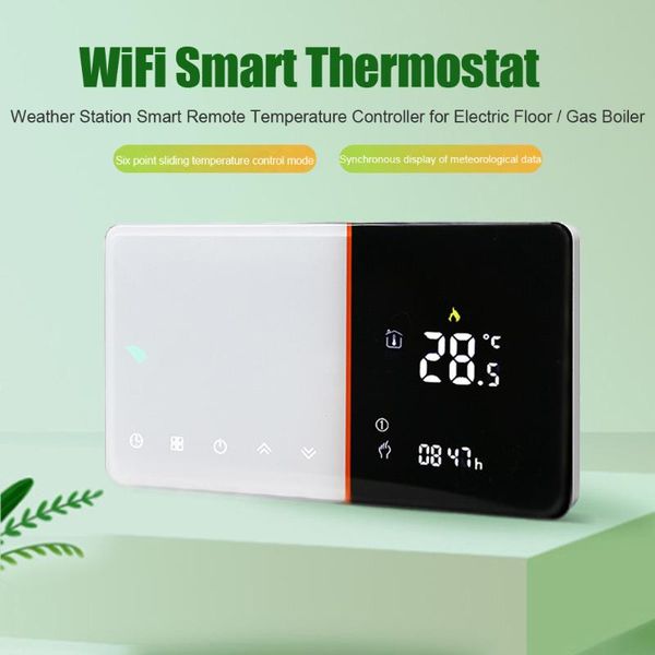 

smart home control bht-005 wifi thermostat weather station remote programmable temperature controller for electric floor/gas boiler