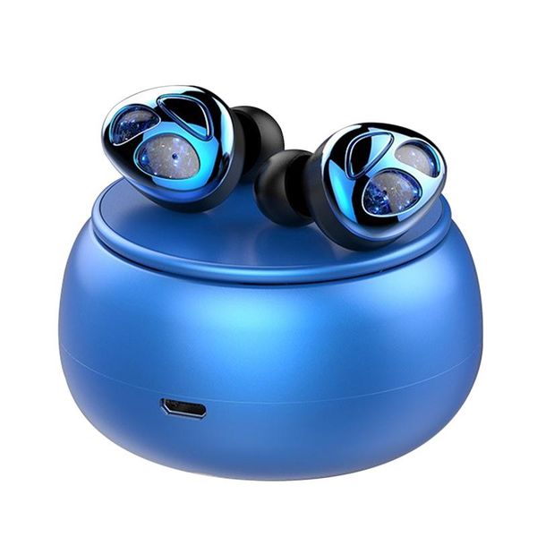 

smart power plugs rise-wireless earbuds 5.0 bluetooth headset with charging case noise reduction tws in-ear built-in microphone