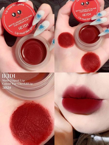 

professional fashion lip glaze canned mud mousse matte lipstick waterproof lasting non-stick cup moisturizing tslm1 gloss1
