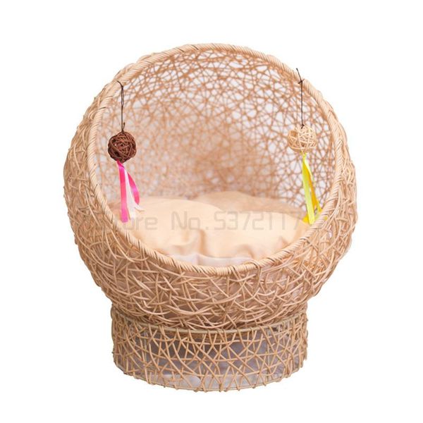 

cat beds & furniture climbing frame cat's nest hammock rattan scratch board knitting pet bed house supplies