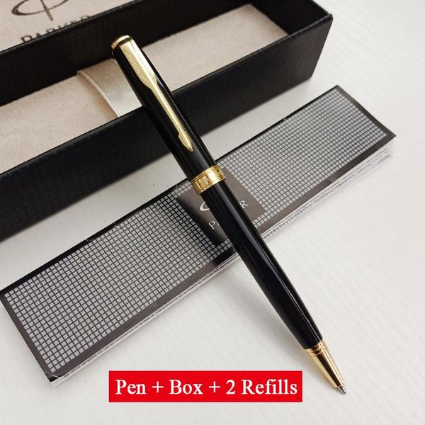 Ballpoint Pens Classic Design Parker Metal Pen Blue Ink Business Office Signature