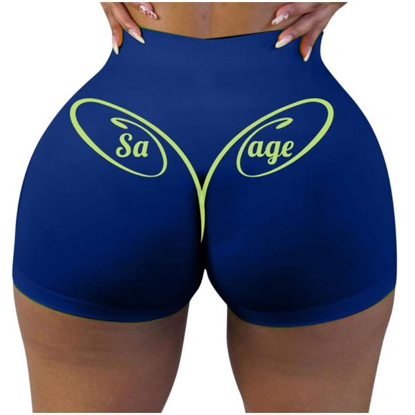 

ladies home wear sports fitness running boxer shorts letter printed yoga shorts leggings high waist tight yoga pants, White;red