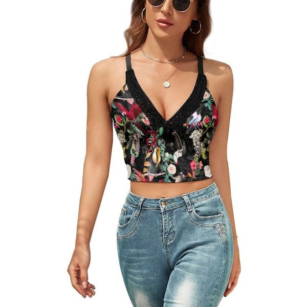 

women's tanks & camis animal tank sales women casual camisole workout sling blank crop, White