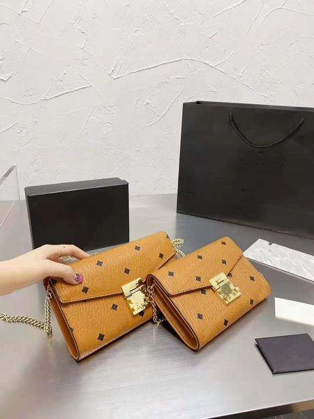 

designer women's classic chain shoulder bag two sizes gift box packaging