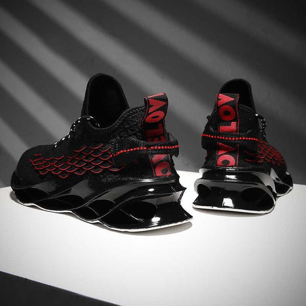 

men running shoes shock absorption cushioning breathable lightweight fashion shoes outdoor sports sneakers walking 211014, Black;white