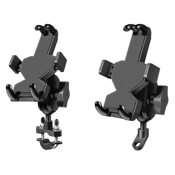 

car & truck racks a03 universal motorcycle bike mobile phone holder aluminum bicycle riding bracket gps mount handlebar side mirror stand