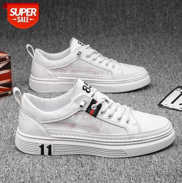 

men's shoes casual white trendy korean style trend all-match sneakers #xx7s