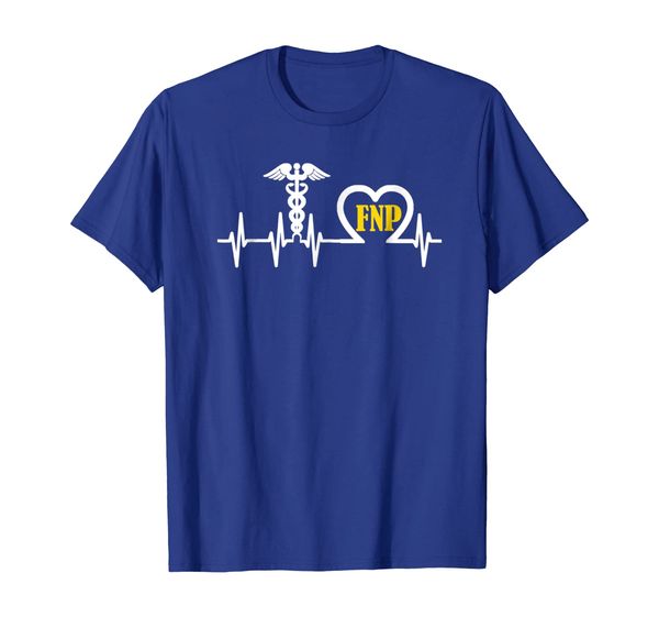 

fnp family nurse practitioner caduceus heart rhythm shirt, White;black
