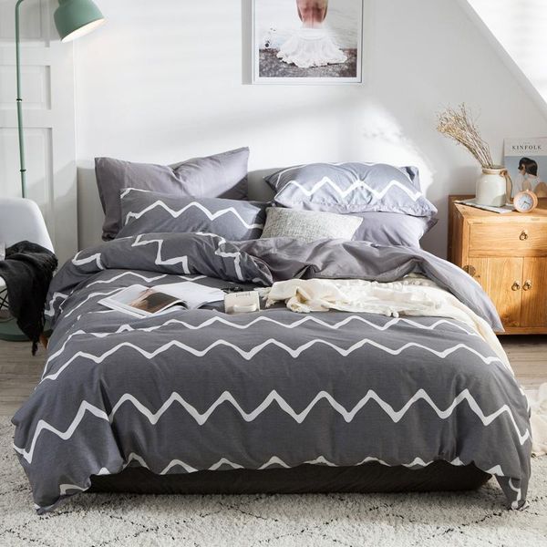 

bedding sets 3pcs 100% cotton marble printed set geometric duvet cover floral bedroom decoration bed linens bedclothes