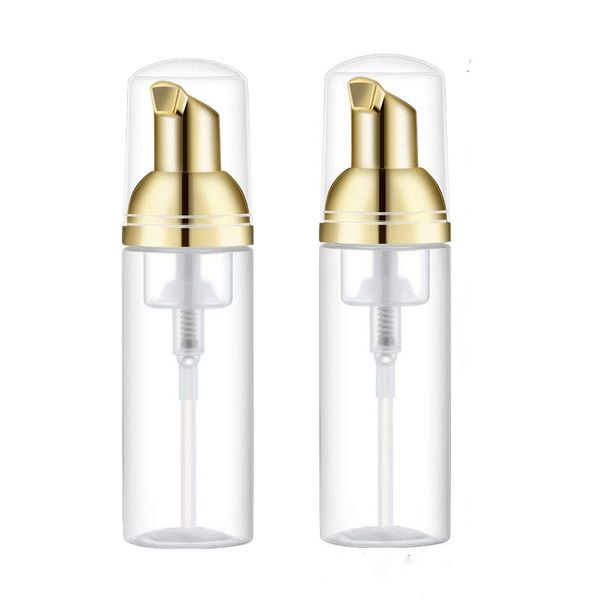 

6pcs rose gold pump plastic foam dispenser bottle 50ml mini foam pump bottle dispenser for refillable travel kit