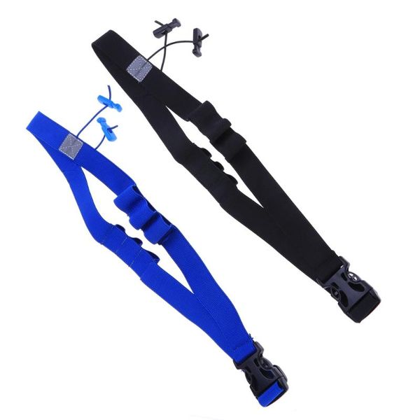 

triathlon race number belt reflective design (black and blue) outdoor bags