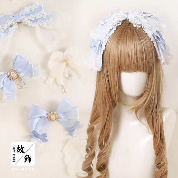

party masks lolita bow hairband kawaii girls headwear hair accessories h