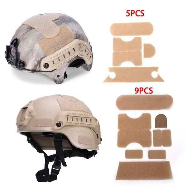 

cycling helmets 5pcs/set diy magic sticker ibh helmet tape cover and 9pcs/set fast mich2000 mh tactical