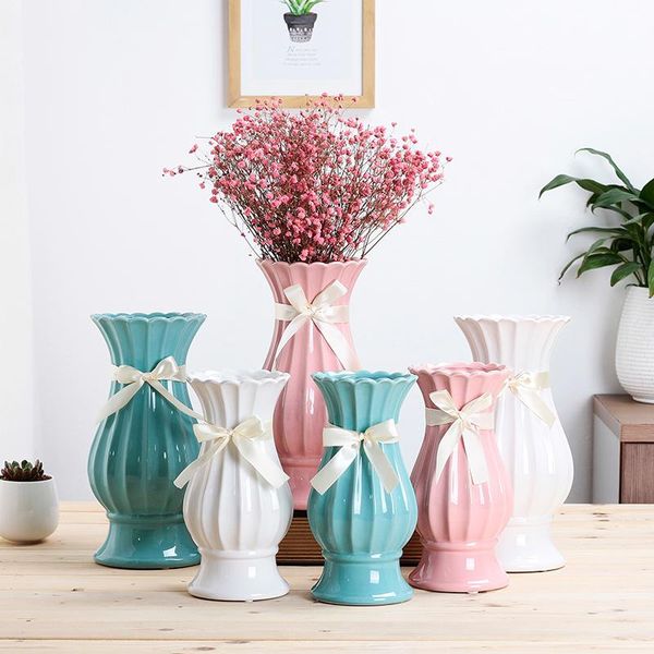 

vases modern minimalist ceramic vase small fresh living room tv cabinet decoration tablehome decor handicraft flowers