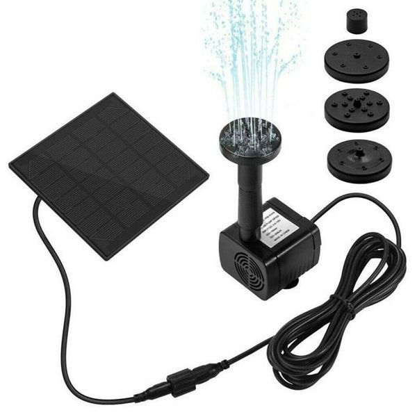 

solar garden fountain pump fountains waterfalls power bird powered water birdbath decorations
