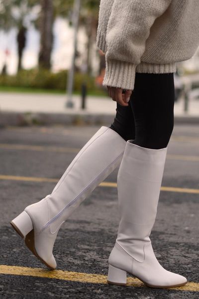 

boots panny 2 different color women 's season elegant design women's fashion, Black