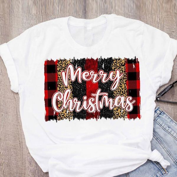 

and women graphic plaid leopard mens t shirt fashion short sleeve clothes merry christmas clothing female printed lady, White;black