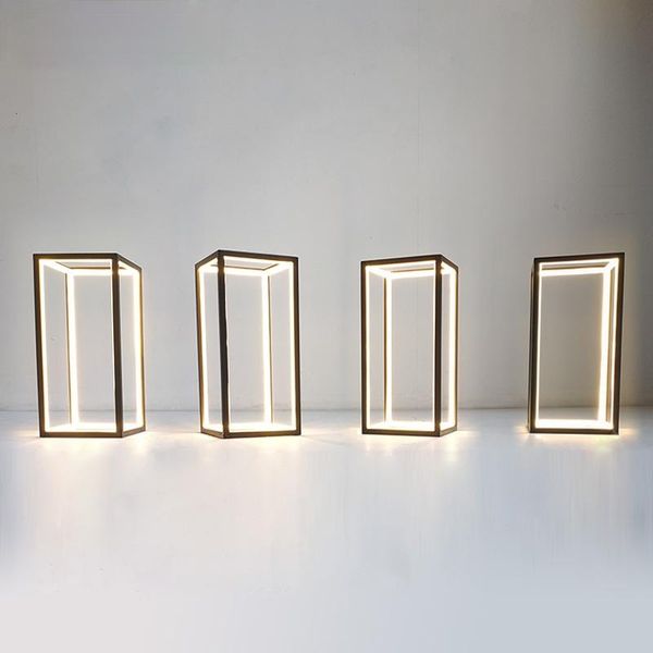

table lamps minimalist led line lamp modern creative bedroom bedside lights living room decorative geometric lighting home decor