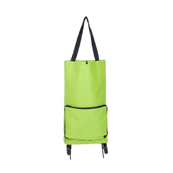 

storage bags fashionable design large capacity waterproof oxford cloth foldable shopping trolley wheel bag traval cart luggage