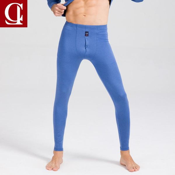 

men's sleepwear ciler 2021 warm brand modal thermal underwear mid-waist thermo man long john underpants for wholesale, Black;brown