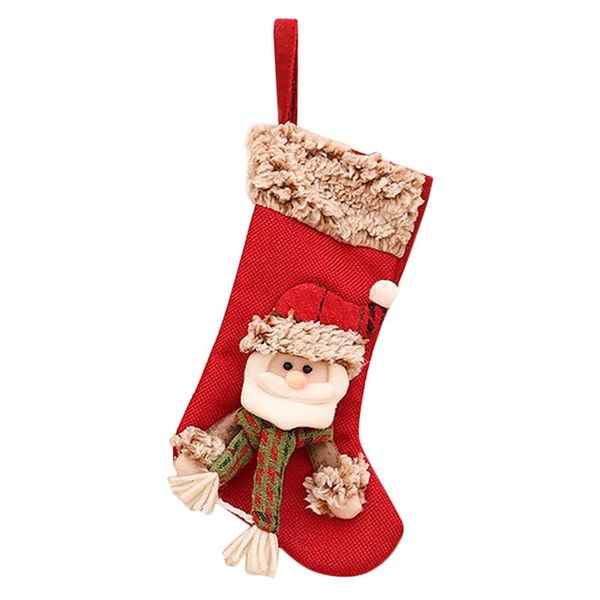 

christmas decorations stocking santa claus candy sock gift bag xmas tree hanging decor
