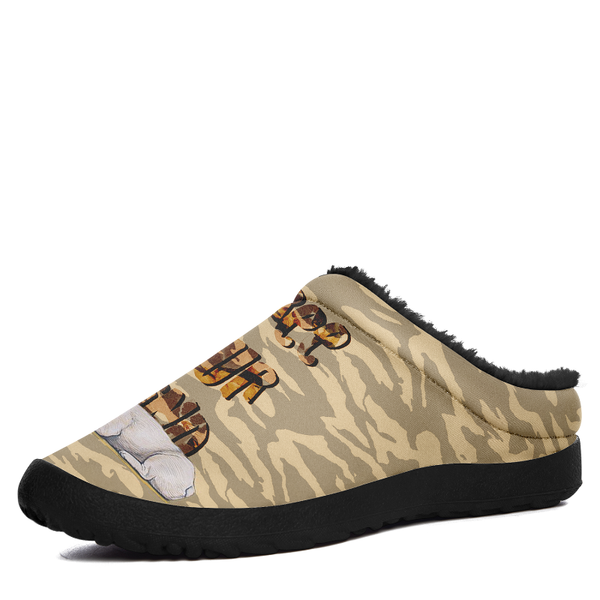 

slippers drop custom slide sandals wholesale plush to warm the winter indoor and outdoor cute for men women, Black