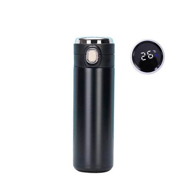 

water bottles smart mug temperature display stainless steel thermal bottle with lcd touch screen christmas gift travel thermo cup 400ml