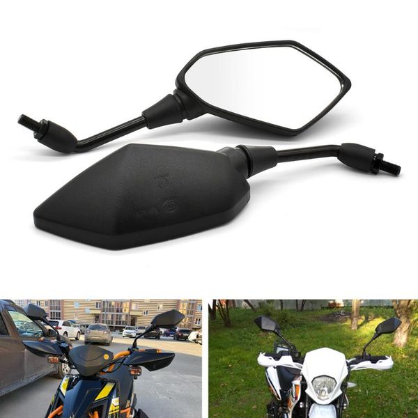 

motorcycle mirrors 2pcs/pair mirror carbon fiber white glass rearview for aprilia dorsoduro 1200 750 falco / sl1000