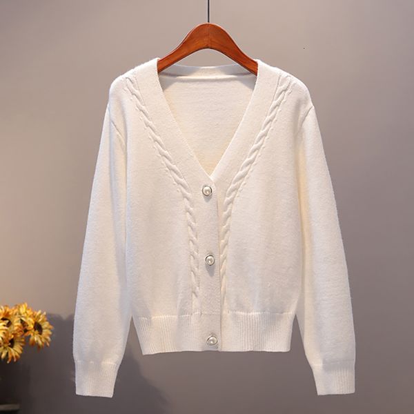 

women's sweaters female cardigan, long sleeve v, female sweater, winter , basic casual knitting kvz8, White;black