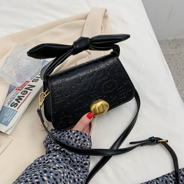 

textured bag female 2021 designer handbags korean fashion portable messenger wild one-shoulder small square cross body