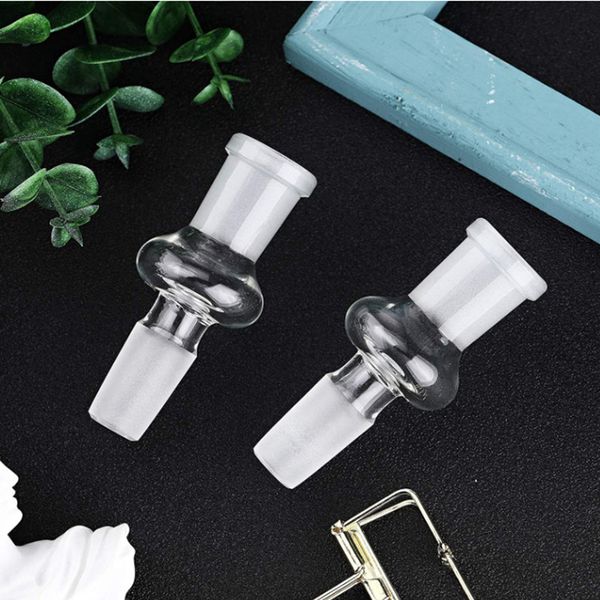 Accessori per tubi da fumo Bong Adattatore a discesa da 10 mm 14 mm Maschio Femmina 18 mm Raccoglitore di cenere Riciclatore piattaforme petrolifere Dab Tubi per acqua in vetro Ciotola Gorgogliatore