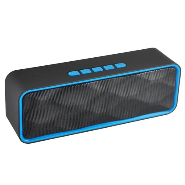 

mini speakers bluetooth speaker portable column bass subwoofer support fm radio aux usb tf card hifi for computer