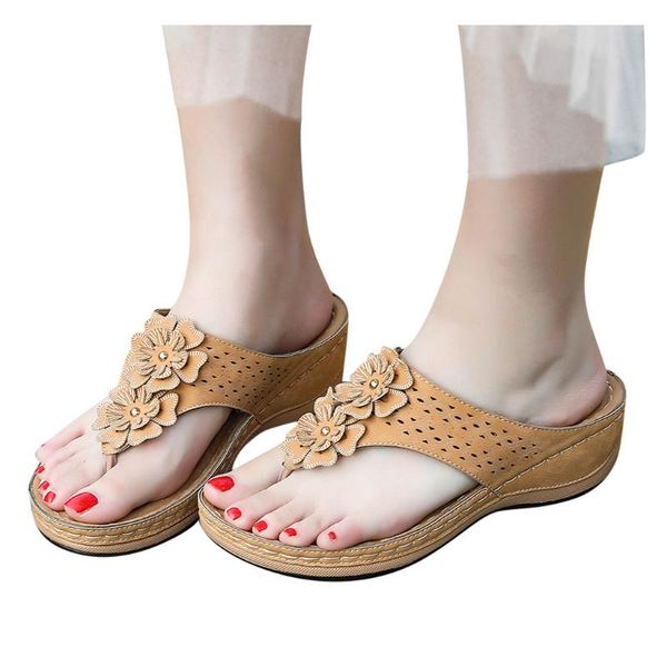 

slippers womail outdoor platform plus size women summer casual fashion pointed toe slip on square heels leather shoes, Black