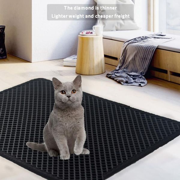 

cat beds & furniture foldable sandbox waterproof pet litter mat single double layer bed pads trapping pets box product