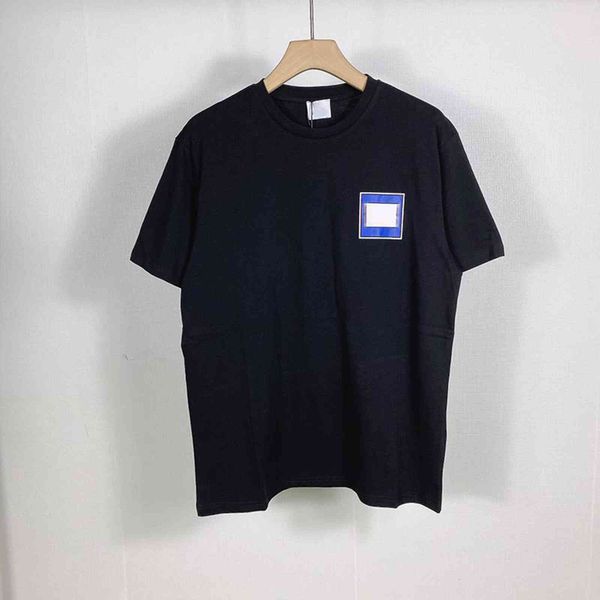 

luxury brand t shirts polos summer mens designer shirt fashion men women couples simple pure cotton boutique round neck, White;black