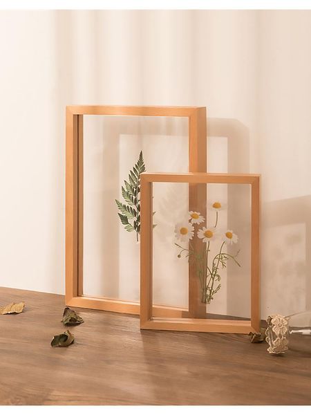 

frames modern creative decorative po frame home decoration hollow 6 inch 7 double sided glass plant specimen picture