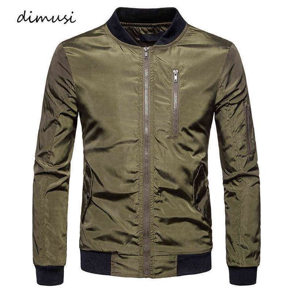 

dimusi mens bomber jackets fashion male anorak streetwear hip hop coats men slim thin outwear windbreaker jackets baseball coats y1122, Black;brown