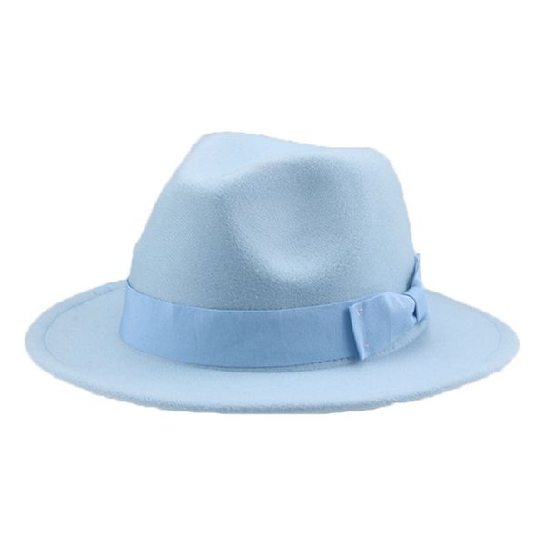 

cowboy hats fedoras ribbon bowknot dress formal wedding decorate hats for women camel yellow kids child hats sombreros de mujer, Blue;gray