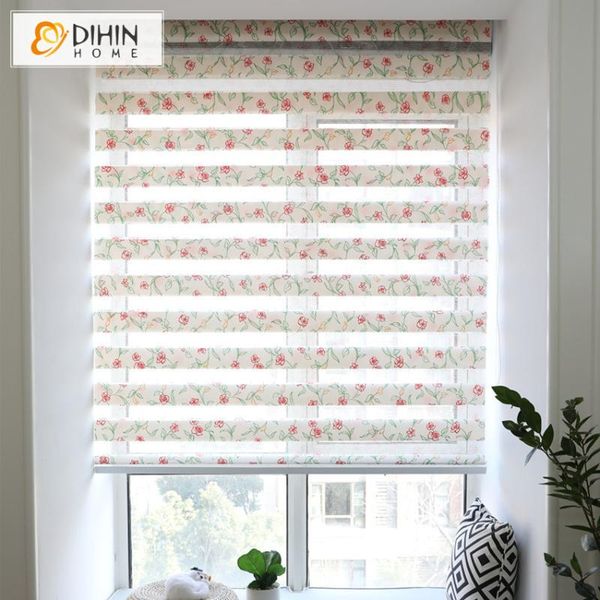 

blinds printed floral window curtain zebra customized rollor blind for living room