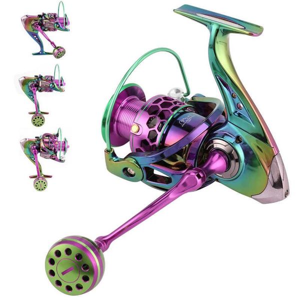 

baitcasting reels anticorrosion metal spinning reel 9+1 bearings left/right changeable fishing wheel large-caliber unloading knob