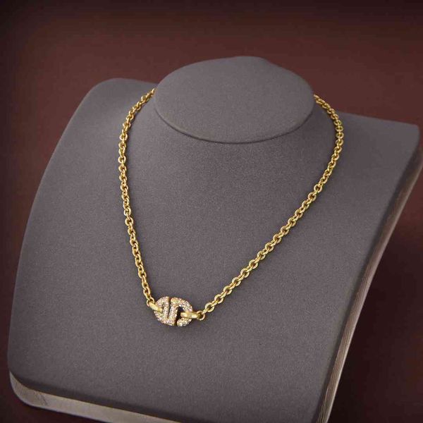 

christian/dio necklace d family 2021 full diamond letter bracelet for women, Red;brown