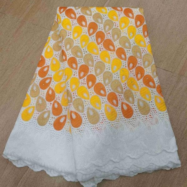 

ribbon 2021 swiss voile lace in switzerland cotton fabric african 5 yards nigerian for dress, Pink;blue