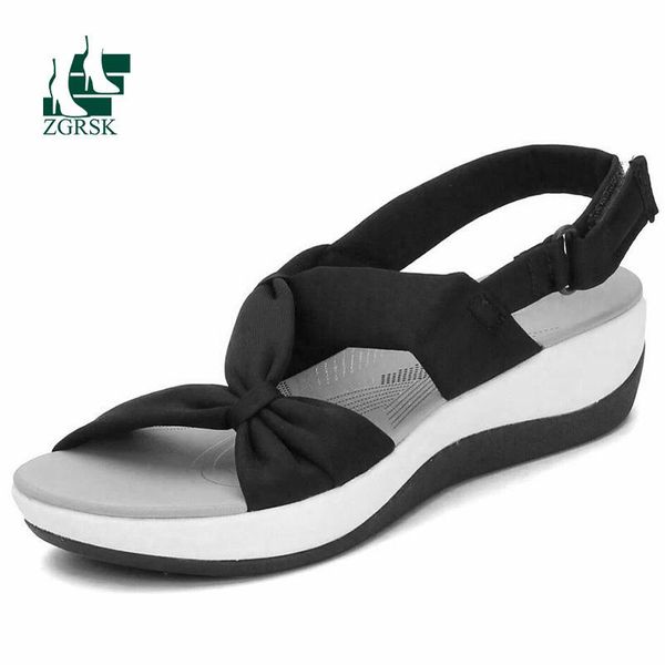 

dress shoes 2021 summer women sandals wedges for low heels sandalias casual beach chaussure femme, Black