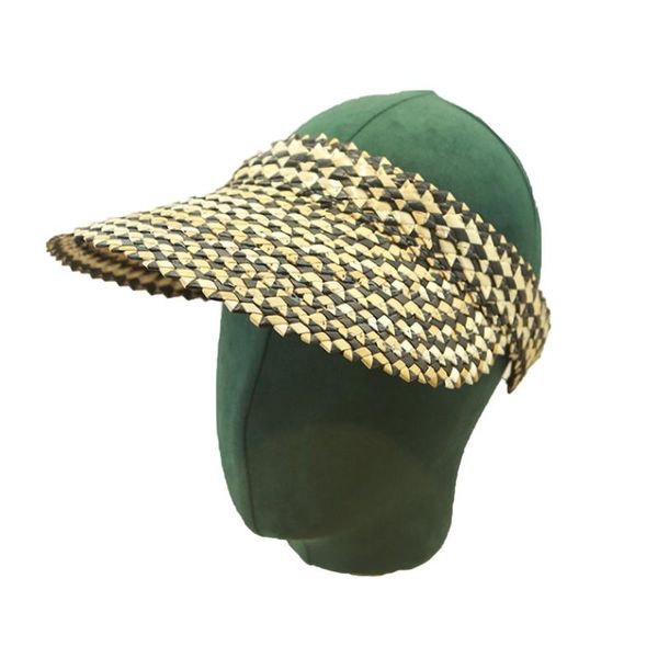 

wide brim hats summer women raffia straw sun hat visor cap lady holiday beach uv protection empty fashion caps, Blue;gray